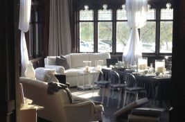 Custom upholstery from the Hempstead House Design Showcase featuring our upholstered Sullivan Bridgewater sofa.  Upholstery: Bespoke by Luigi Gentile