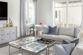 Close up on a custom upholstered L shaped sectional made by Bespoke by Luigi Gentile for Robyn Karp Designs. 